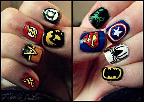 superhero-nail-designs-08_10 Modele de unghii super-erou