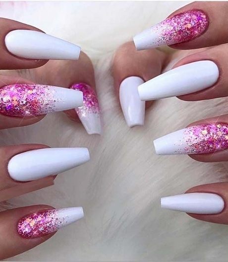white-glitter-for-nails-12_20 Sclipici alb pentru unghii