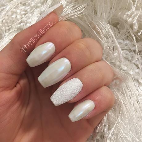 white-glitter-nails-55_6 Unghii cu sclipici albe