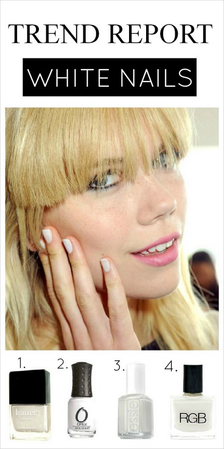 white-nails-trend-24_14 Unghii albe tendință