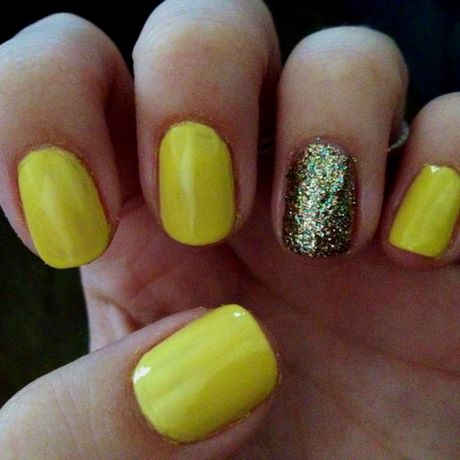 yellow-glitter-nails-67_11 Unghii cu sclipici galbene