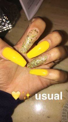 yellow-glitter-nails-67_12 Unghii cu sclipici galbene