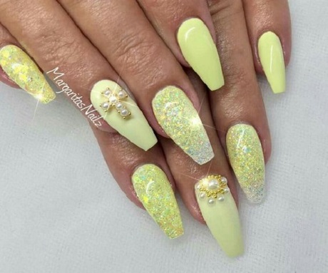 yellow-glitter-nails-67_14 Unghii cu sclipici galbene