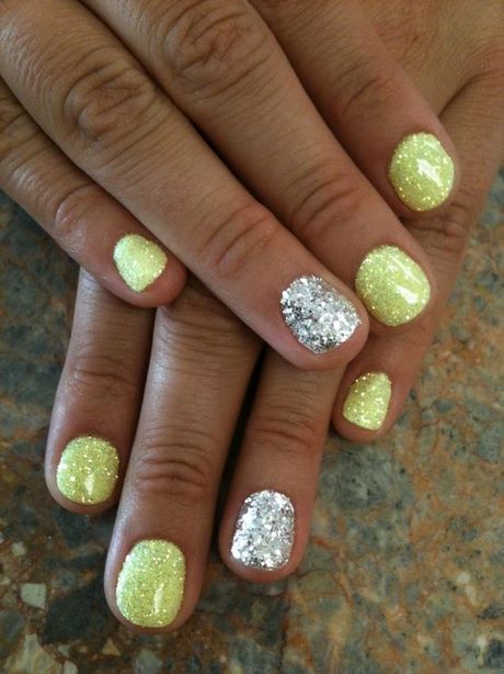 yellow-glitter-nails-67_4 Unghii cu sclipici galbene