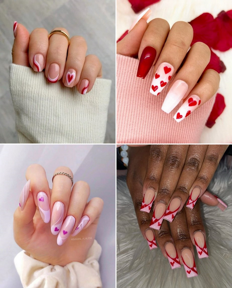 valentines-day-nail-designs-2023-001 Modele de unghii de Ziua Îndrăgostiților 2023