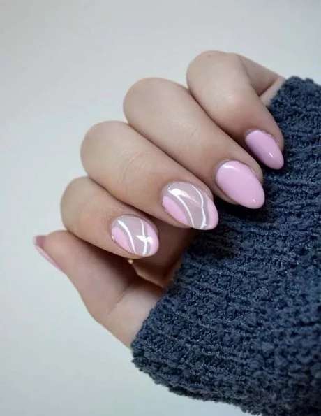hot-pink-and-white-nail-designs-2023-20_5-14 Modele de unghii roz și alb 2023