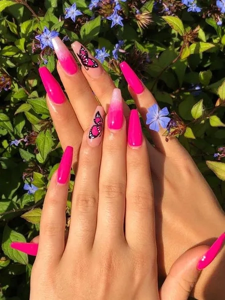 hot-pink-nail-design-2023-29-3 Design de unghii roz roz 2023