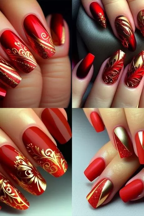 nail-designs-for-2023-red-04_5-15 Modele de unghii pentru 2023 roșu