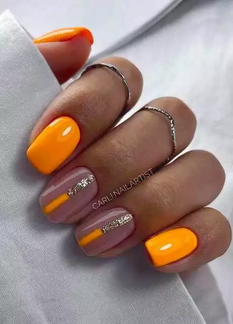 orange-nail-designs-2023-short-01_12-5 Modele de unghii portocalii 2023 scurt