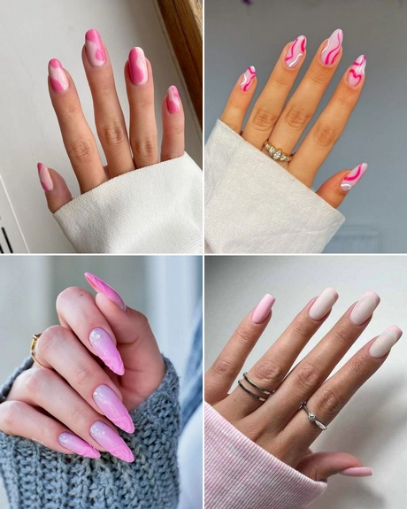 nail-designs-2023-pink-and-white-001 Modele de unghii 2023 roz și alb