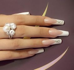 beautiful-french-manicure-nails-34_14 Unghii frumoase de manichiură franceză