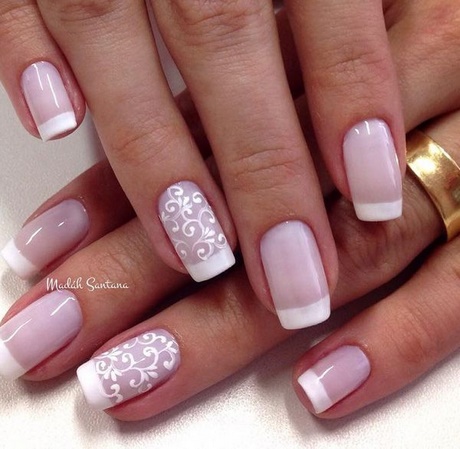 beautiful-french-nail-designs-39_6 Modele frumoase de unghii franceze