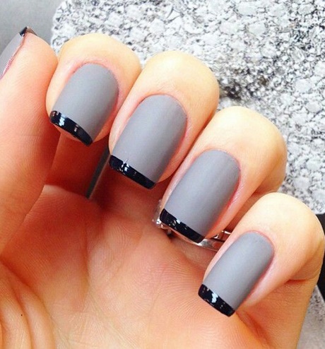 black-and-gray-nail-designs-32_12 Modele de unghii negre și gri