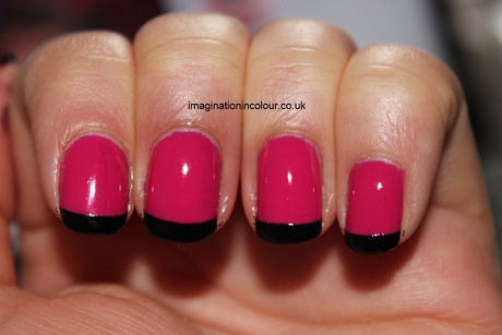 black-and-pink-french-manicure-18_14 Negru și roz manichiură franțuzească