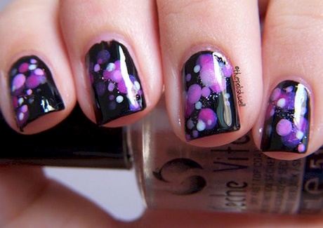 black-and-purple-nail-art-designs-23_7 Modele de unghii negre și violete