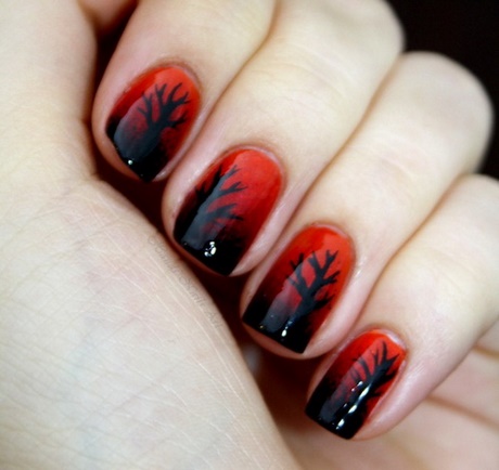 black-and-red-nail-polish-designs-67_9 Modele de lacuri de unghii negre și roșii