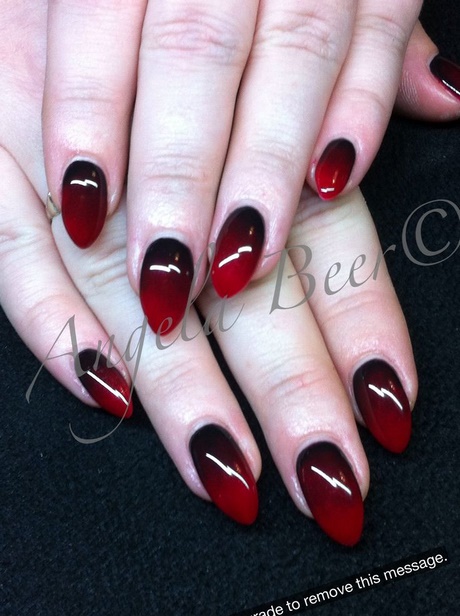 black-and-red-nails-90_14 Unghii negre și roșii