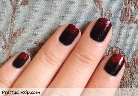 black-and-red-nails-90_17 Unghii negre și roșii