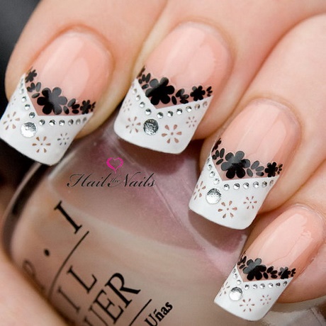 black-and-white-french-nails-58_15 Unghiile franceze alb-negru