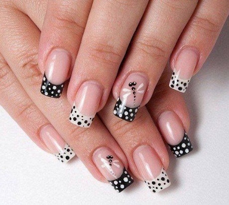 black-and-white-french-nails-58_16 Unghiile franceze alb-negru