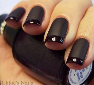 black-french-manicure-ideas-59_12 Idei de manichiură franceză neagră