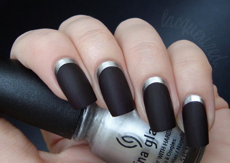 black-n-silver-nail-art-75_10 Negru N argint nail art