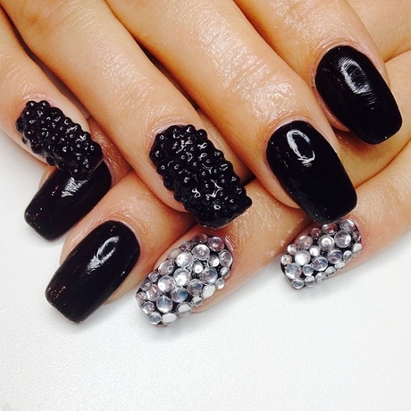 black-n-silver-nails-26_20 Negru n cuie de argint