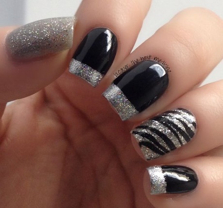 black-n-silver-nails-26_4 Negru n cuie de argint