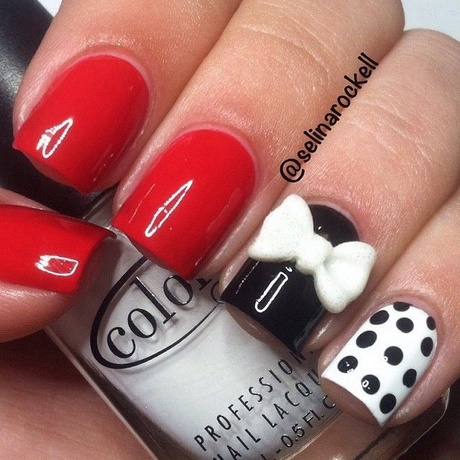 black-red-white-nails-31_19 Negru roșu alb cuie