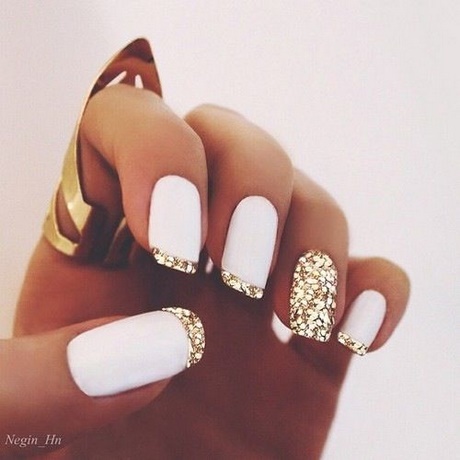 black-white-and-gold-nail-art-69_9 Negru alb și aur nail art