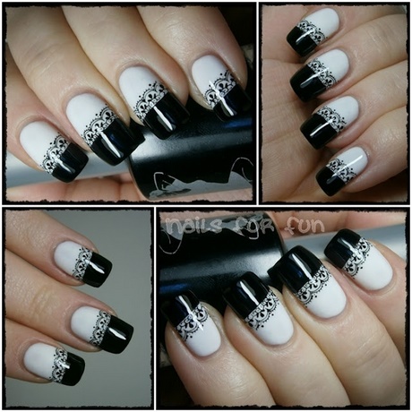 black-white-and-silver-nail-art-06_14 Negru alb și argintiu nail art