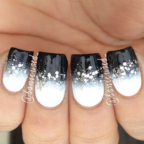 black-white-and-silver-nail-art-06_6 Negru alb și argintiu nail art