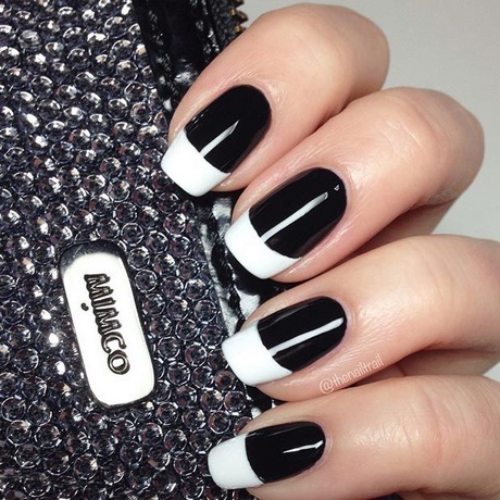 black-white-french-manicure-24_2 Manichiura franceză alb-negru