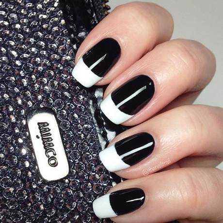 black-white-manicure-73_4 Manichiura alb-negru