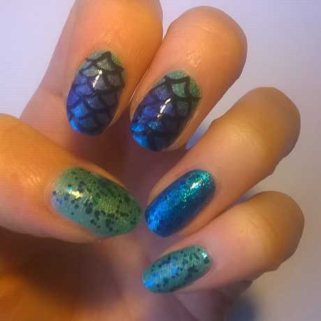 blue-and-green-nail-designs-42_17 Modele de unghii albastre și verzi