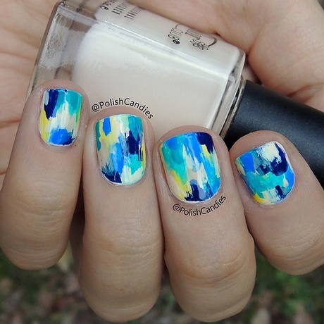 blue-and-white-nail-art-designs-94_16 Albastru și alb nail art modele