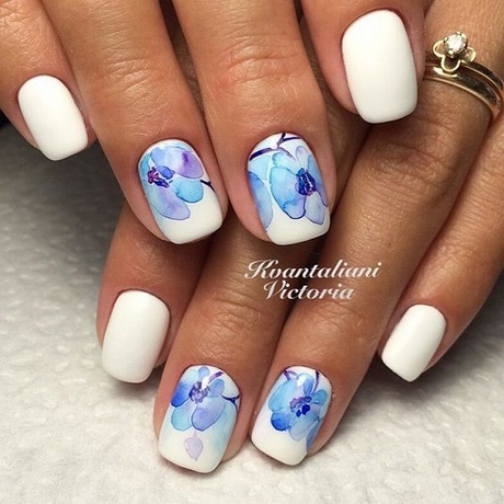 blue-and-white-nail-art-designs-94_6 Albastru și alb nail art modele
