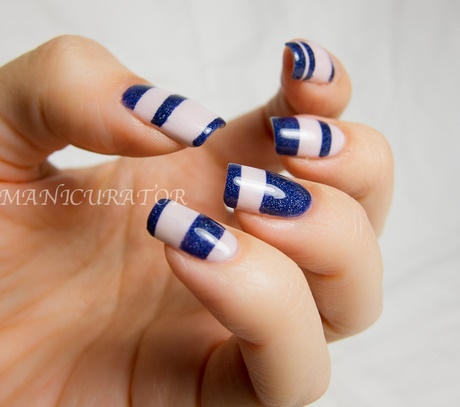 blue-and-white-nail-art-designs-94_8 Albastru și alb nail art modele