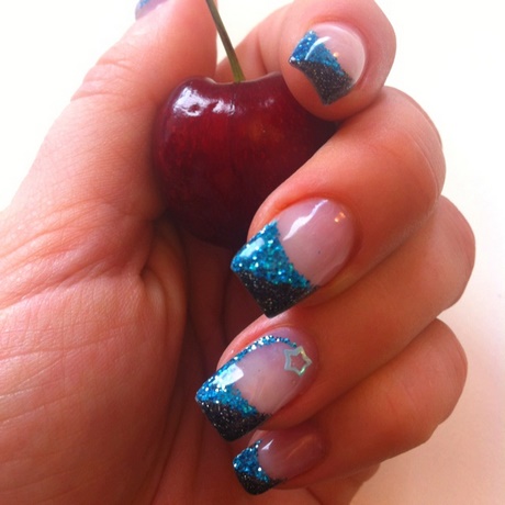 blue-french-manicure-nails-51_14 Albastru unghii manichiura frantuzeasca