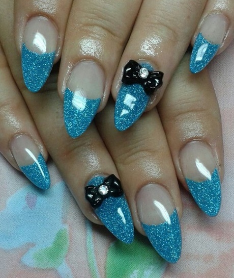 blue-french-manicure-nails-51_17 Albastru unghii manichiura frantuzeasca