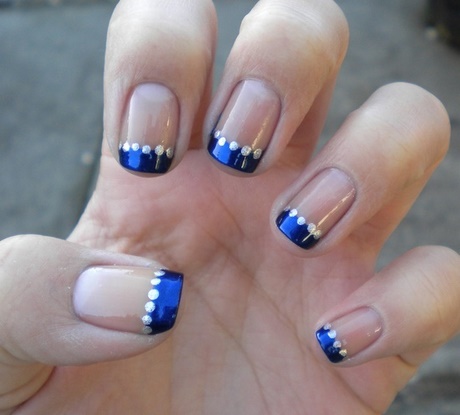 blue-french-manicure-nails-51_2 Albastru unghii manichiura frantuzeasca