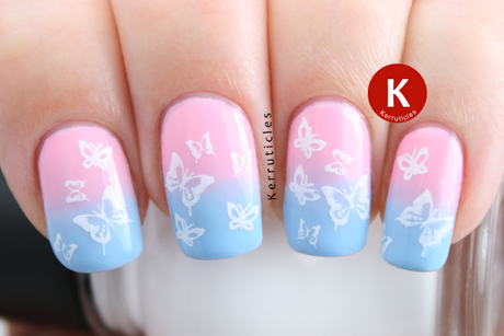 blue-pink-nails-36 Albastru unghii roz