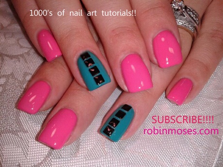 blue-pink-nails-36_16 Albastru unghii roz