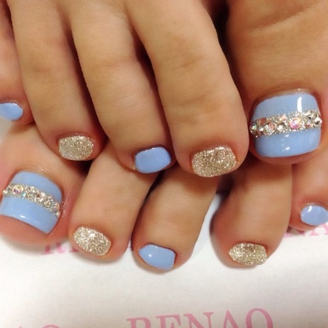 blue-toe-nail-designs-03_13 Albastru toe unghii modele