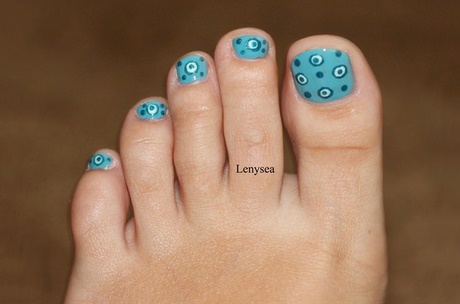 blue-toe-nail-designs-03_19 Albastru toe unghii modele