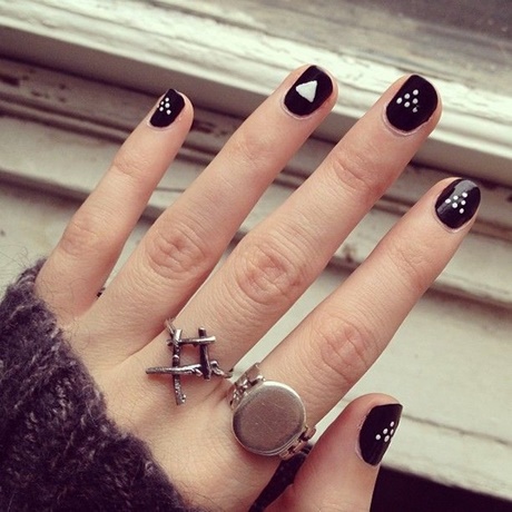 classy-black-nails-45_10 Elegant unghiile negre
