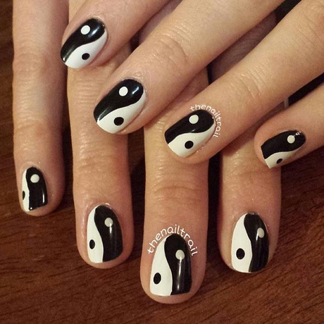 cool-black-and-white-nail-designs-28_3 Modele Cool de unghii alb-negru