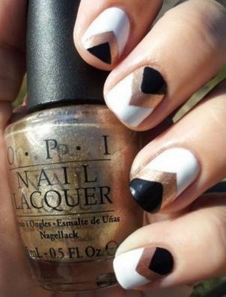 cool-black-and-white-nails-06_14 Cool unghii alb-negru