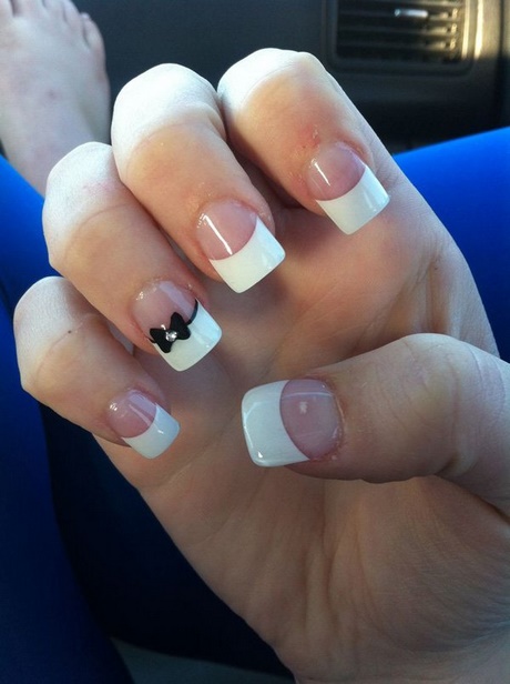 cool-french-manicure-ideas-15_16 Idei Cool de manichiură franceză