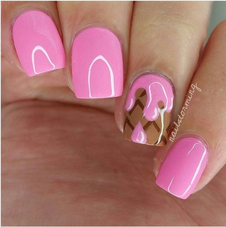cute-pink-nail-art-98_11 Drăguț roz nail art